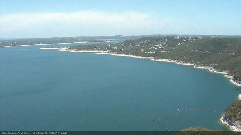 Lake Travis webcam, May 18, 2018 10:50 AM CT