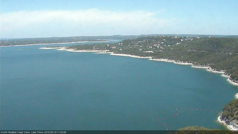 Lake Travis webcam, May 18, 2018 10:55 AM CT