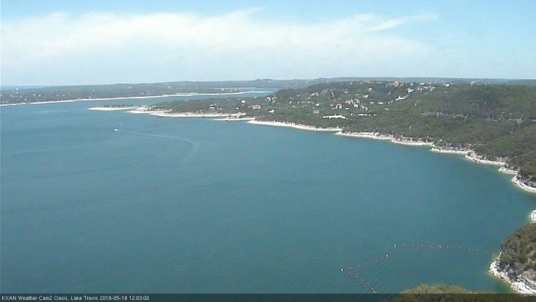 Lake Travis webcam, May 18, 2018 11:05 AM CT