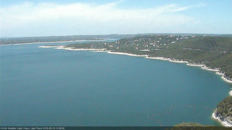 Lake Travis webcam, May 18, 2018 11:10 AM CT