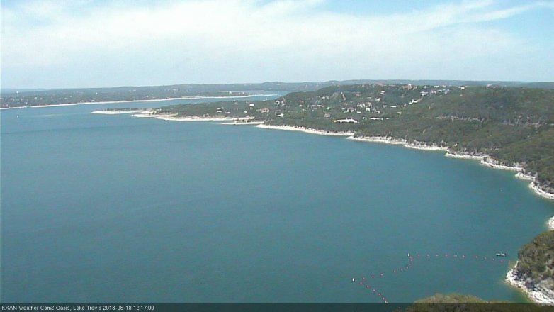 Lake Travis webcam, May 18, 2018 11:20 AM CT