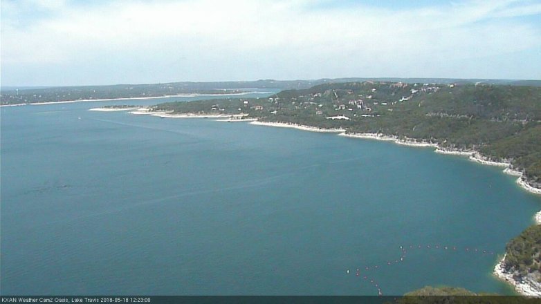 Lake Travis webcam, May 18, 2018 11:25 AM CT