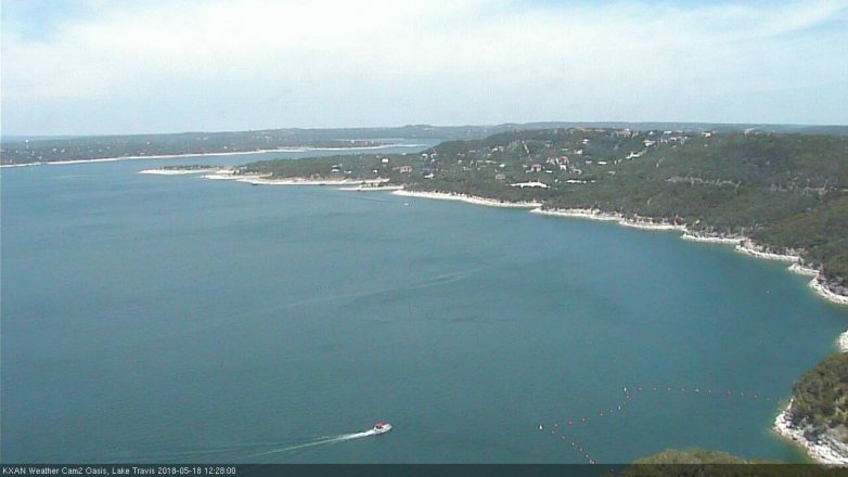 Lake Travis webcam, May 18, 2018 11:30 AM CT