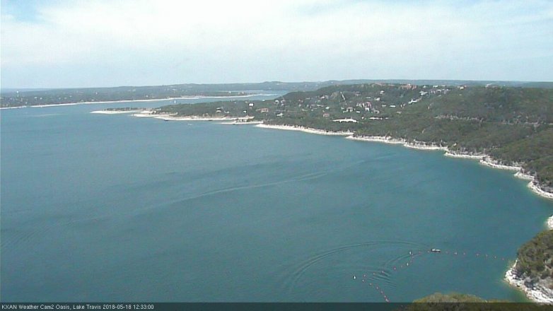 Lake Travis webcam, May 18, 2018 11:35 AM CT