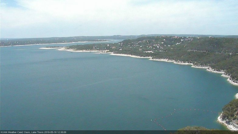Lake Travis webcam, May 18, 2018 11:40 AM CT