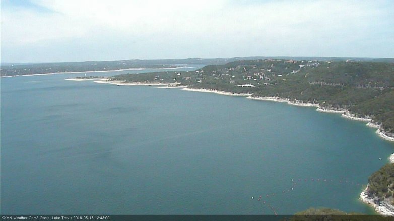 Lake Travis webcam, May 18, 2018 11:45 AM CT
