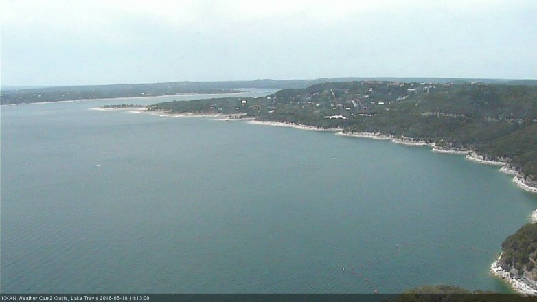 Lake Travis webcam, May 18, 2018 1:15 PM CT
