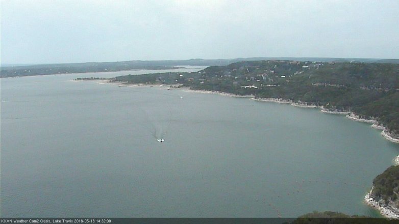 Lake Travis webcam, May 18, 2018 1:35 PM CT