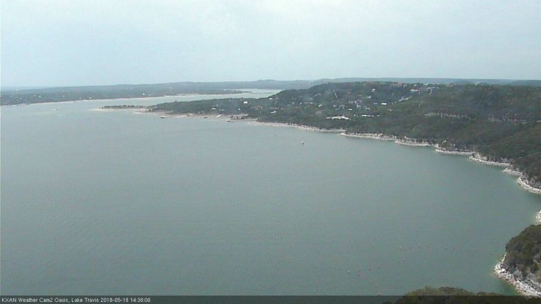 Lake Travis webcam, May 18, 2018 1:40 PM CT
