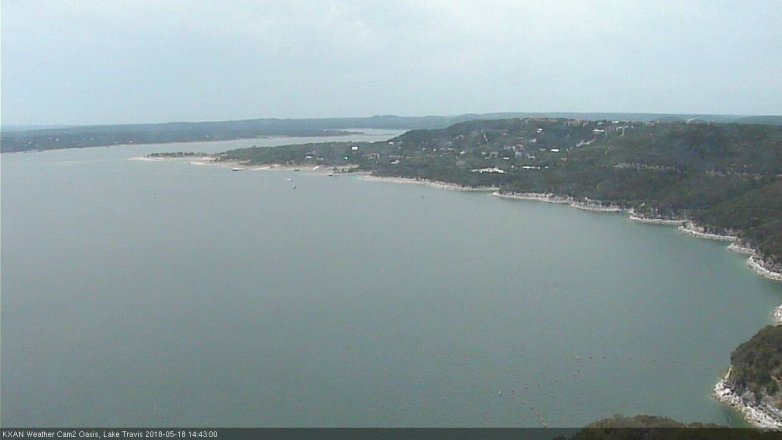 Lake Travis webcam, May 18, 2018 1:45 PM CT
