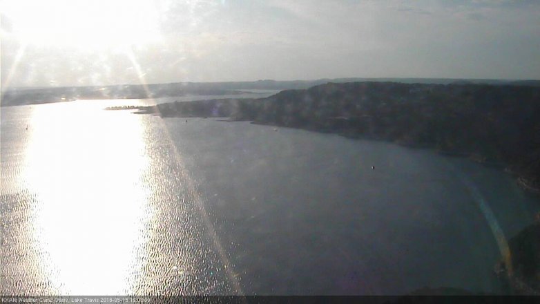 Lake Travis webcam, May 18, 2018 6:05 PM CT
