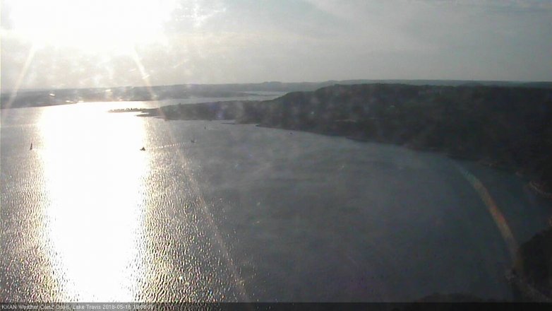 Lake Travis webcam, May 18, 2018 6:10 PM CT