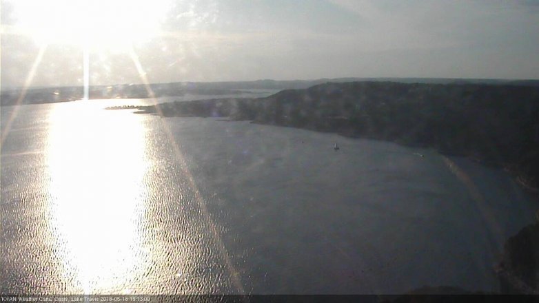 Lake Travis webcam, May 18, 2018 6:15 PM CT