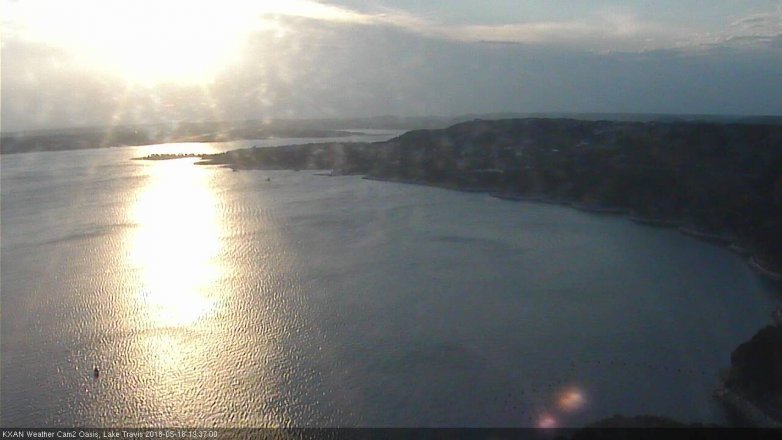 Lake Travis webcam, May 18, 2018 6:40 PM CT