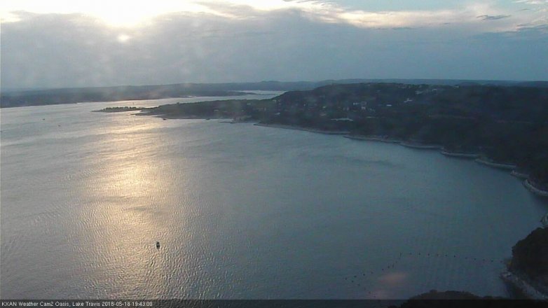 Lake Travis webcam, May 18, 2018 6:45 PM CT
