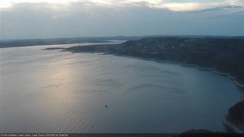 Lake Travis webcam, May 18, 2018 6:50 PM CT