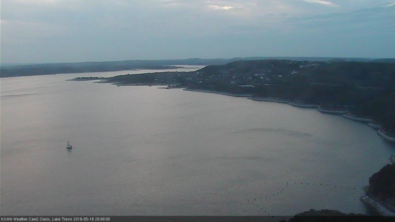Lake Travis webcam, May 18, 2018 7:10 PM CT