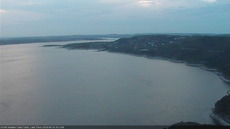 Lake Travis webcam, May 18, 2018 7:15 PM CT