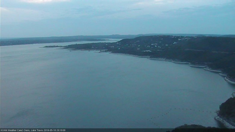 Lake Travis webcam, May 18, 2018 7:20 PM CT