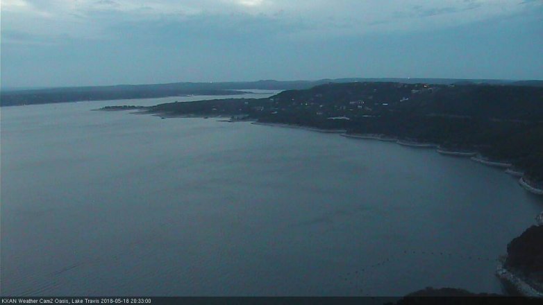 Lake Travis webcam, May 18, 2018 7:35 PM CT