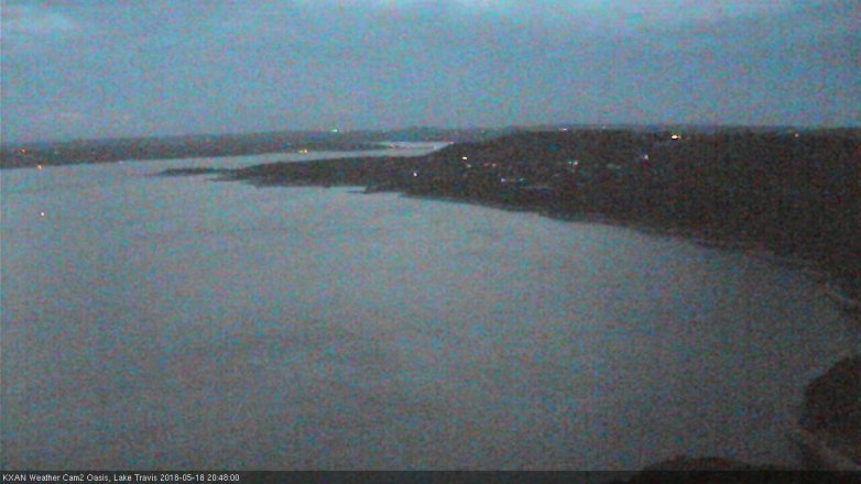 Lake Travis webcam, May 18, 2018 7:50 PM CT