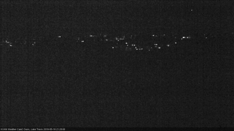Lake Travis webcam, May 18, 2018 8:30 PM CT