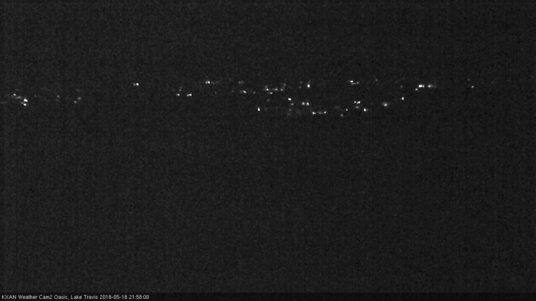 Lake Travis webcam, May 18, 2018 9:00 PM CT