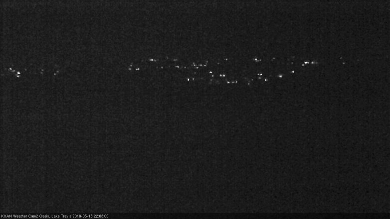 Lake Travis webcam, May 18, 2018 9:05 PM CT