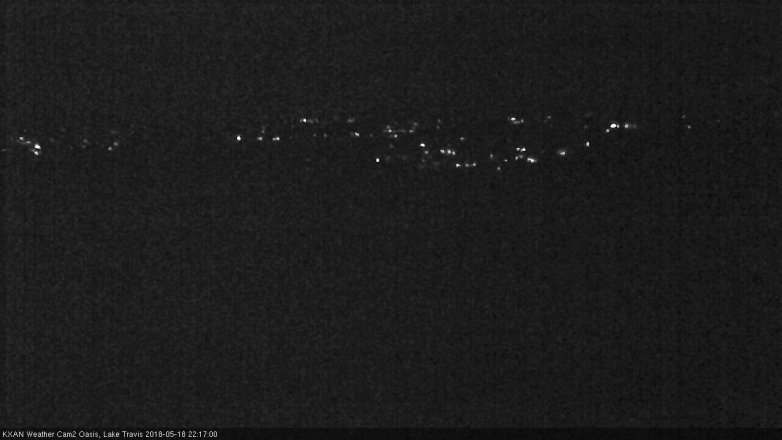 Lake Travis webcam, May 18, 2018 9:20 PM CT
