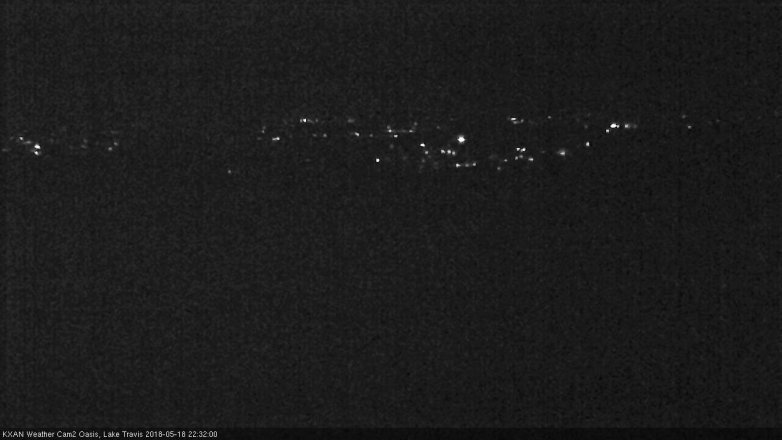 Lake Travis webcam, May 18, 2018 9:35 PM CT