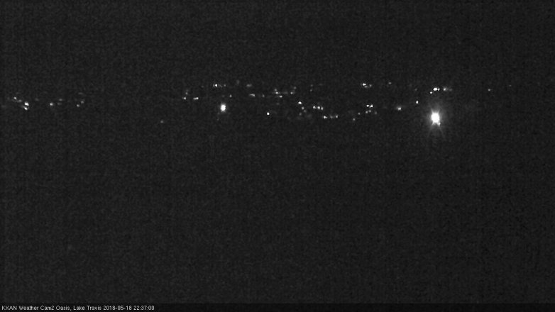 Lake Travis webcam, May 18, 2018 9:40 PM CT