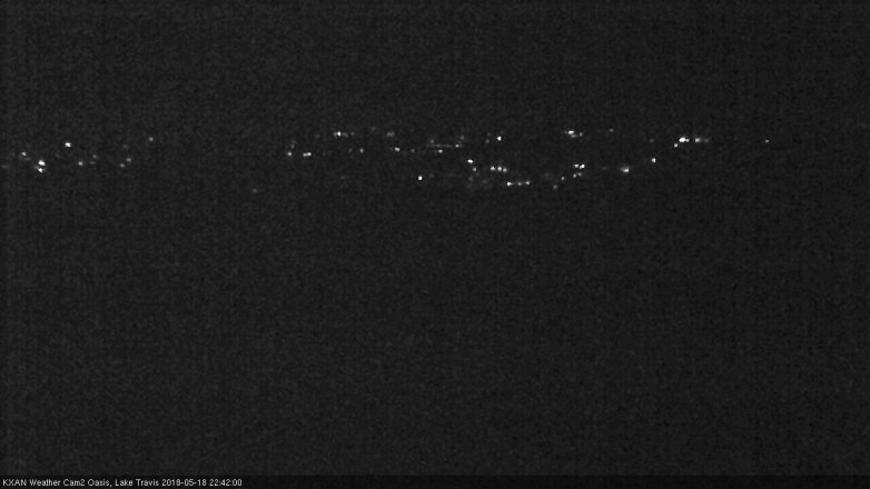 Lake Travis webcam, May 18, 2018 9:45 PM CT