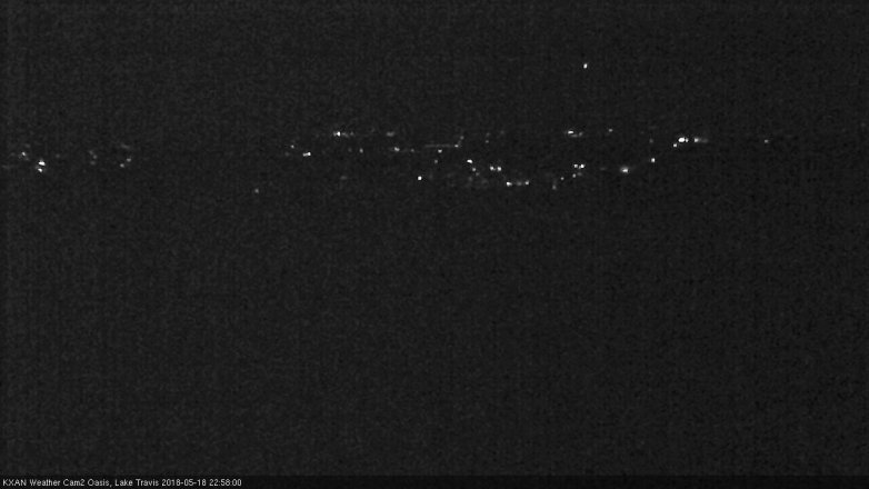 Lake Travis webcam, May 18, 2018 10:00 PM CT