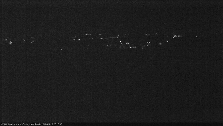 Lake Travis webcam, May 18, 2018 10:20 PM CT