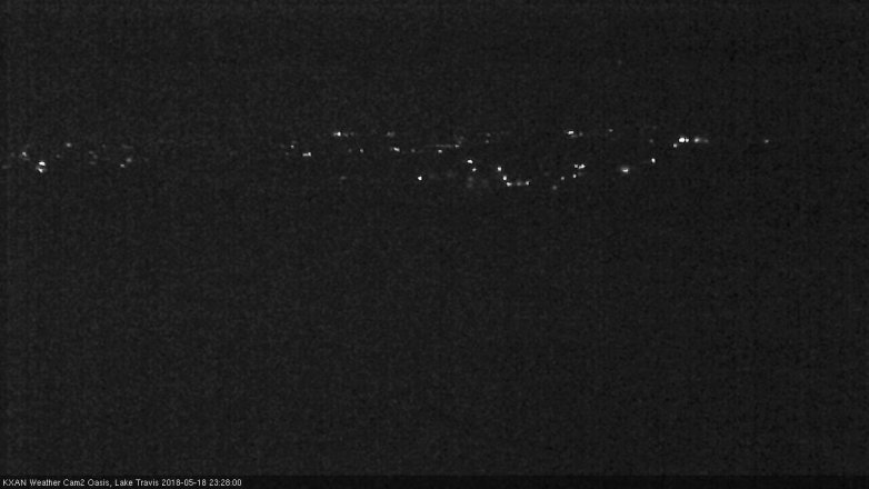 Lake Travis webcam, May 18, 2018 10:30 PM CT