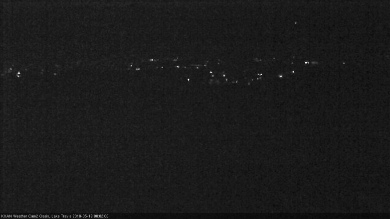 Lake Travis webcam, May 18, 2018 11:05 PM CT