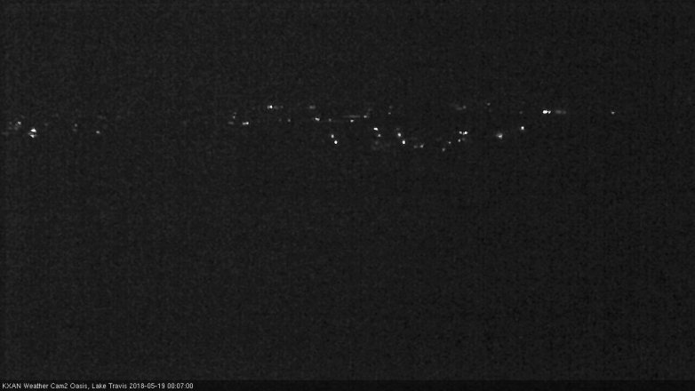 Lake Travis webcam, May 18, 2018 11:10 PM CT
