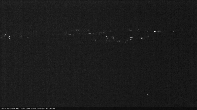 Lake Travis webcam, May 18, 2018 11:15 PM CT
