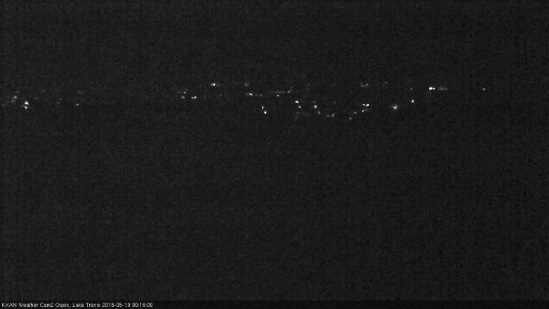 Lake Travis webcam, May 18, 2018 11:20 PM CT
