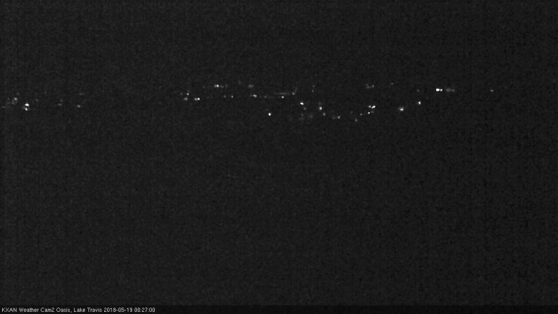 Lake Travis webcam, May 18, 2018 11:30 PM CT