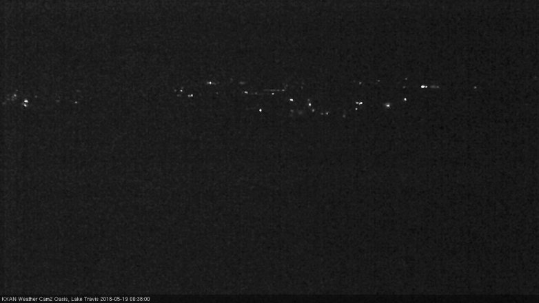 Lake Travis webcam, May 18, 2018 11:40 PM CT