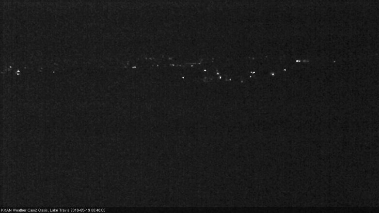 Lake Travis webcam, May 18, 2018 11:50 PM CT