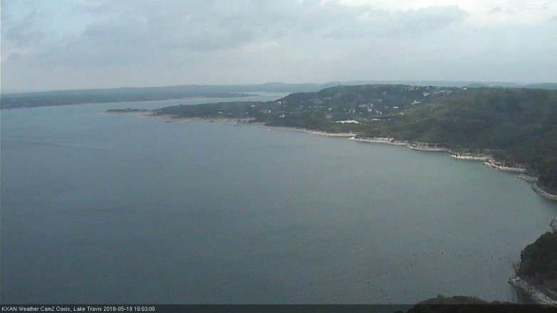 Lake Travis webcam, May 19, 2018 9:05 AM CT