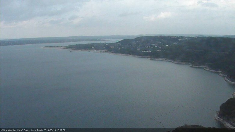 Lake Travis webcam, May 19, 2018 9:10 AM CT