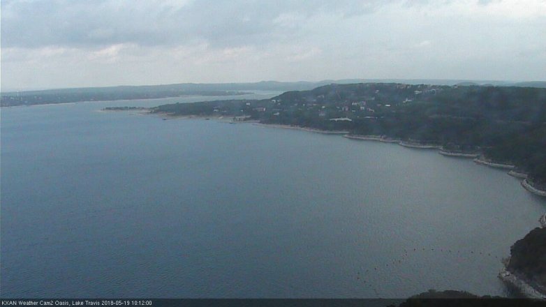 Lake Travis webcam, May 19, 2018 9:15 AM CT