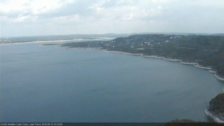 Lake Travis webcam, May 19, 2018 9:20 AM CT