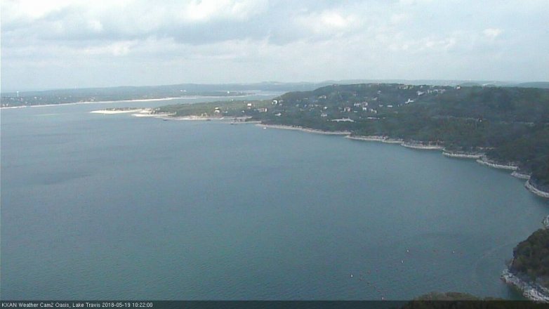 Lake Travis webcam, May 19, 2018 9:25 AM CT