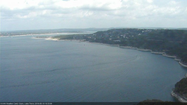 Lake Travis webcam, May 19, 2018 9:35 AM CT