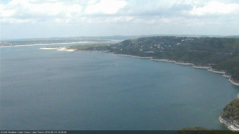 Lake Travis webcam, May 19, 2018 9:40 AM CT