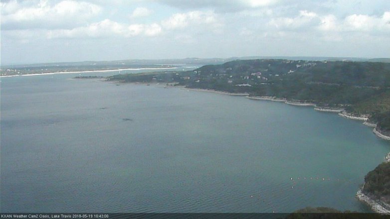 Lake Travis webcam, May 19, 2018 9:45 AM CT